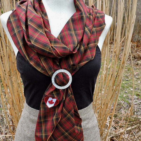 Oh Canada Aerial Tartan Scarf