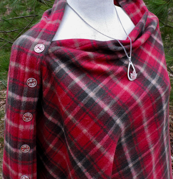 Oh Canada Lambswool Button Shawl