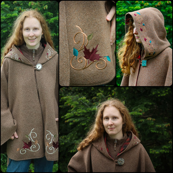 Celtic Cape Maple Leaf Cape Maple Leaf Tartan Arran Hooded Cape