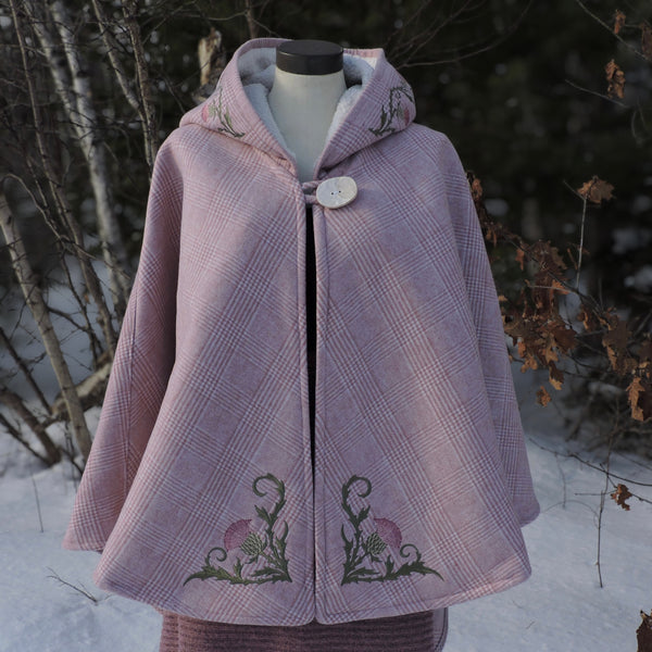 Woven Melton with Sherpa & Thistles