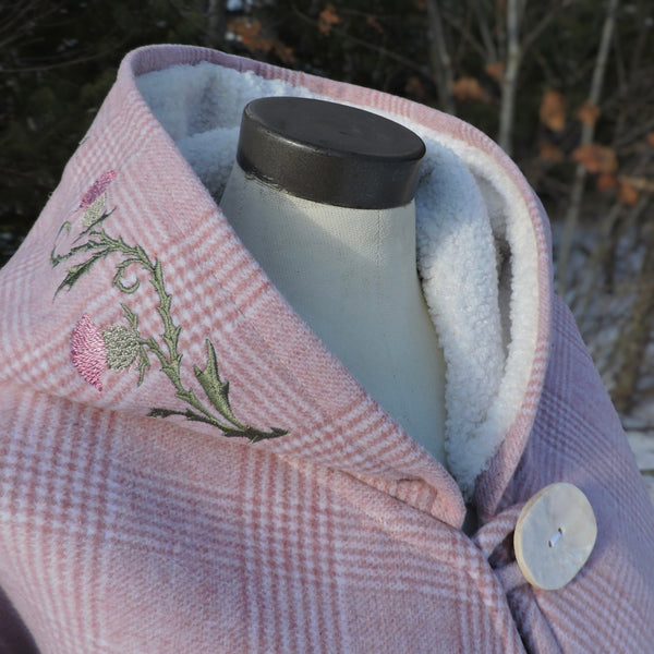 Woven Melton with Sherpa & Thistles