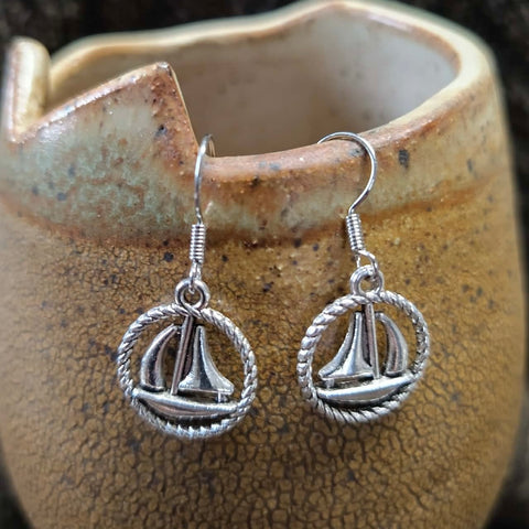 Sail Boat Earrings