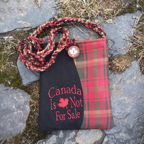 Oh Canada Maple Leaf Tartan Wee Purse