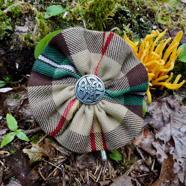 Tartan Rosette Brooch ~ Bulk Custom Branded