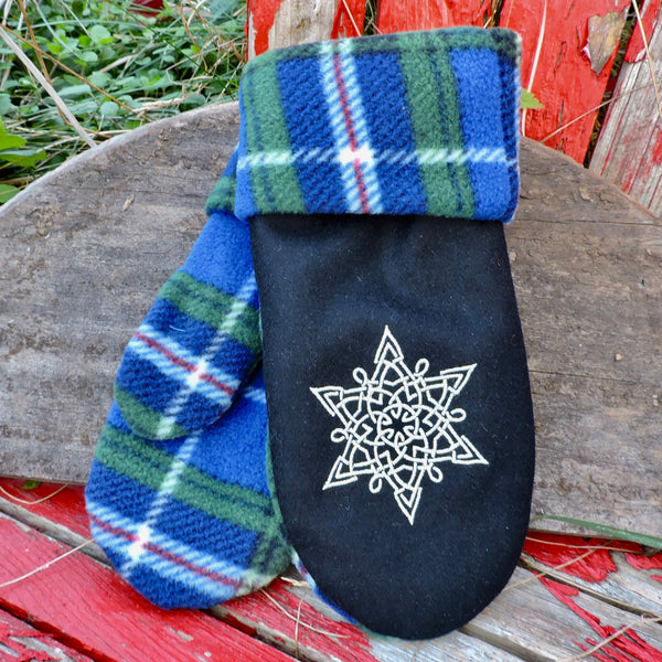 Celtic Snowflake Mittens with Fleece