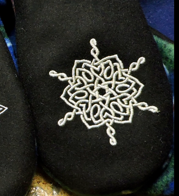 Celtic Snowflake Mittens with Lambswool