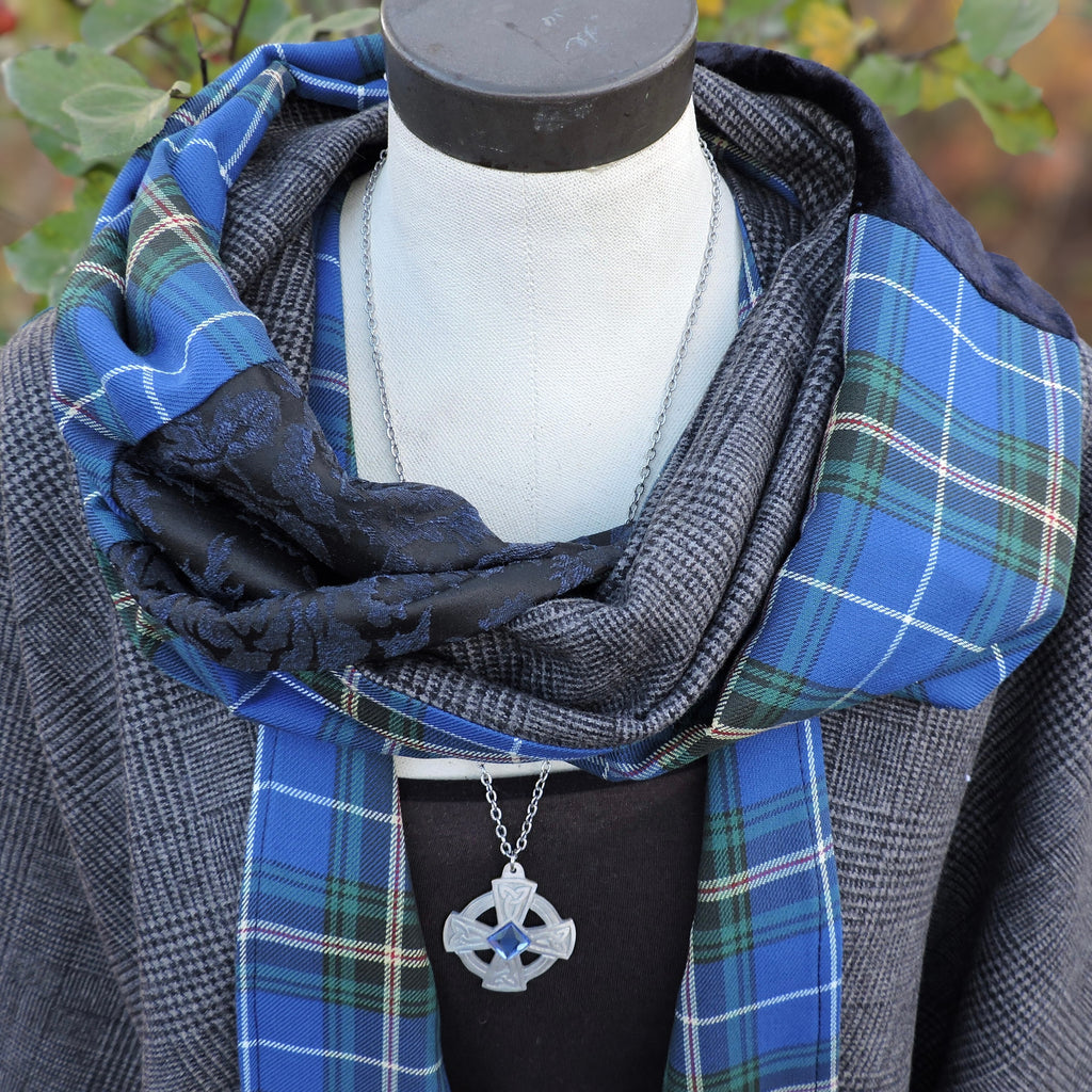 Tartan Patchwork Infinity Scarf