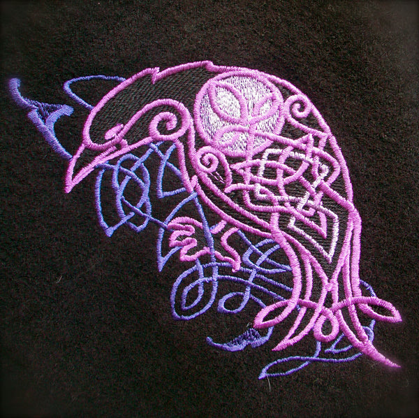 Celtic Embroidered Cape Raven Cape Celtic Cape