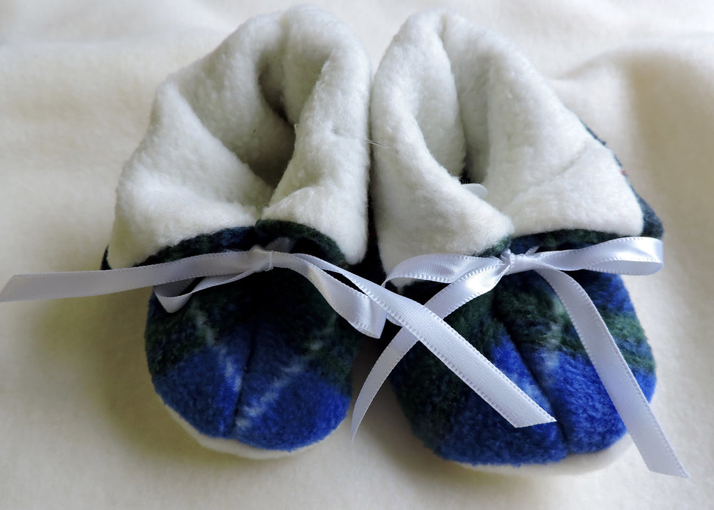 Nova Scotia tartan baby boot