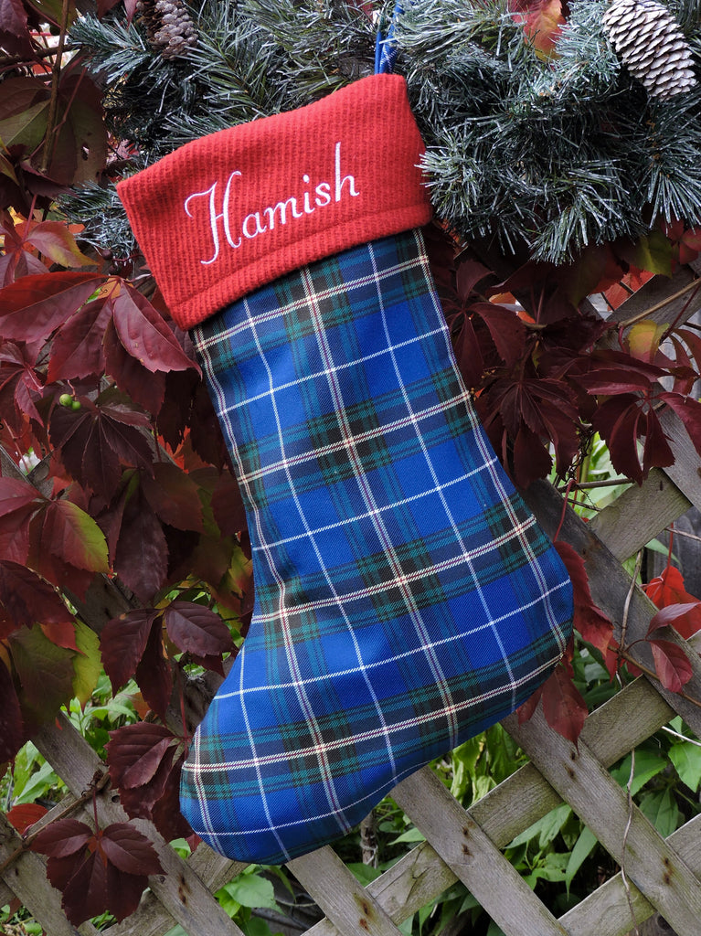 Nova Scotia Tartan Christmas Sock